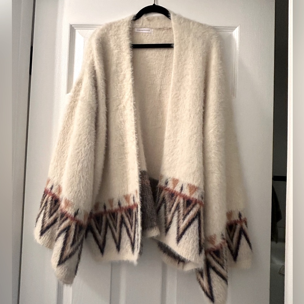 Anthropologie Fuzzy Cardigan